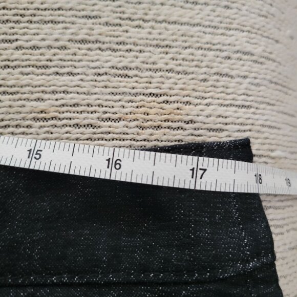 Akris Womens Charcoal Gray jeans size 12 tapered Cotton Demin Mid Rise stretch - Picture 8 of 10